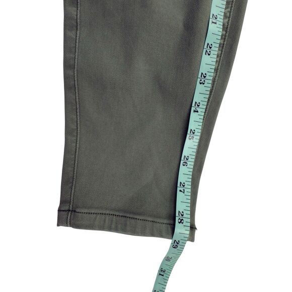 SPANX Stretch Twill Ankle Cargo Jogger Pants Large Utility Jeans Skinny Green - Picture 14 of 14